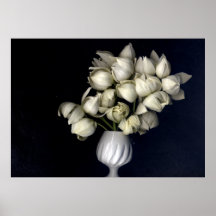 White heart on black