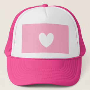 White Heart Trucker Hat