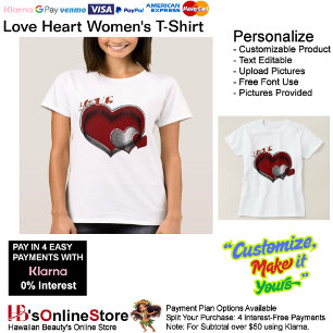 White Heart Women's T-Shirt 
