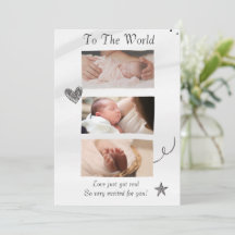 White hello world announce your story