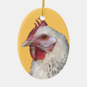 White hen ornament