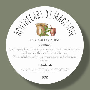 White   Herbal Product Ingredient Labels