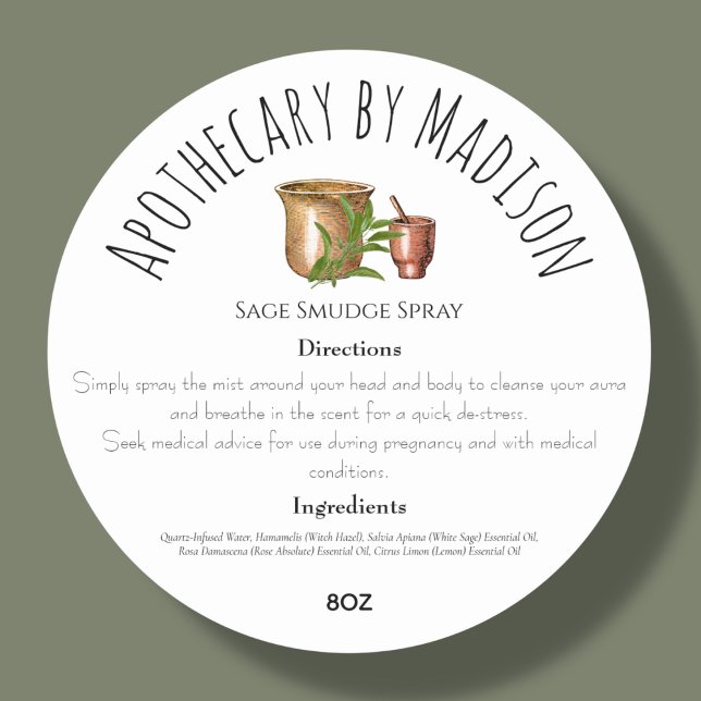 White | Herbal Product Ingredient Labels (Creator Uploaded)