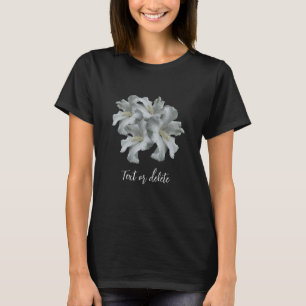 White Hibiscus Flowers Bouquet Personalised T-Shirt