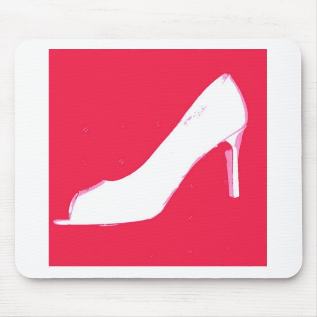 White High Heel Pumps/Bachelorette Mouse Pad (Front)