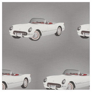 White Hod Rod Convertible Fabric