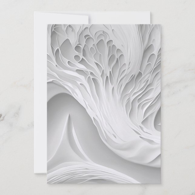 White Honeycomb  Holiday Card (Front)