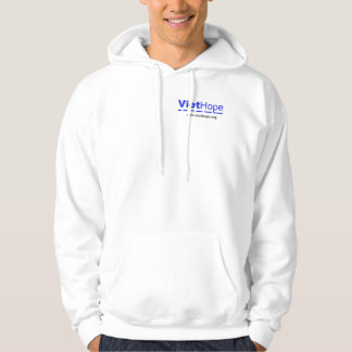 WHITE HOODED SWEATSHIRT "Home" (LOGO IN FRONT)