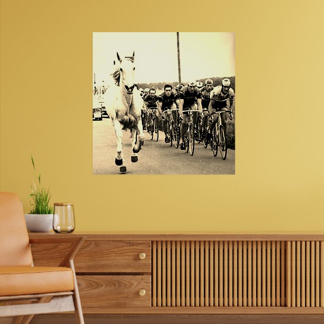 White Horse 1975 Tour De France Colour Redux Poster (Living Room 2)