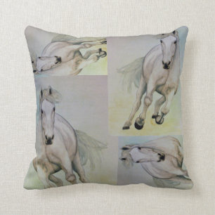White Horse American MoJo Pillow