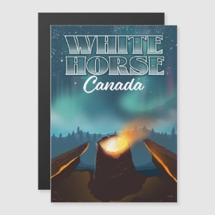 White Horse Canada travel poster