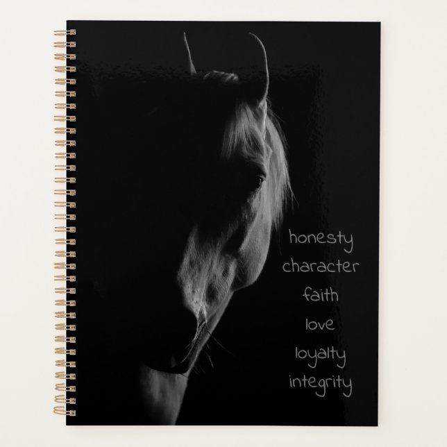 White Horse Daily Core Values  Planner (Front)