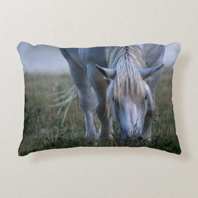 White Horse Decorative Cushion (Front)