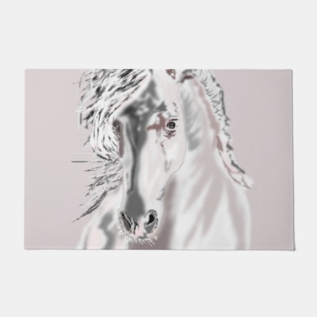 White Horse Doormat Custom Colours (Front)