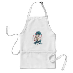 White Horse East Zodiac Sign Standard Apron