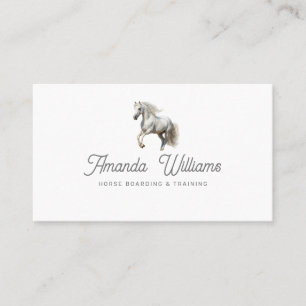 White Horse Equestrian Business Card