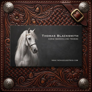 White Horse Equestrian Personalised Business Card