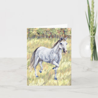 White Horse Folded Card