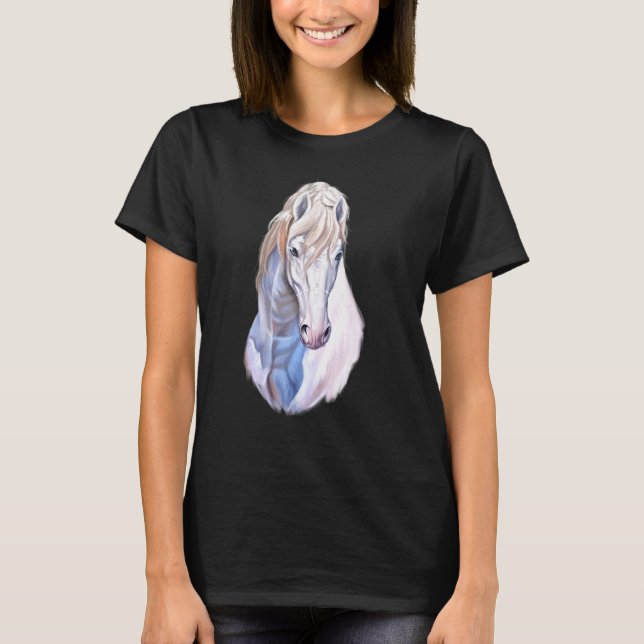 White Horse Head 3 T-Shirt (Front)