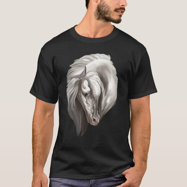 White Horse Head 4 T-Shirt (Front)