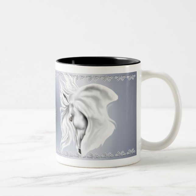 White Horse Head Mug (Right)