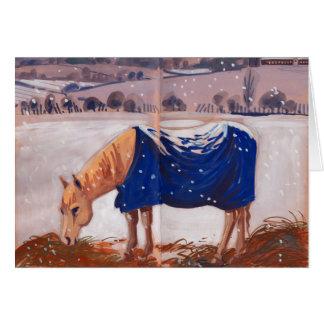 White Horse in the Snow