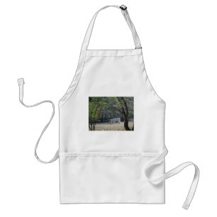 White Horse in trees Standard Apron