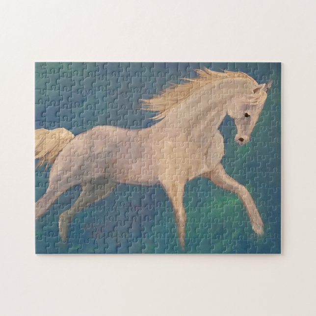 White Horse Jigsaw Puzzle (Horizontal)