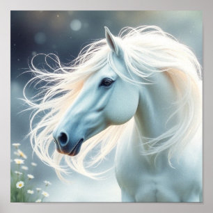 White Horse Keep or design your own  Poster