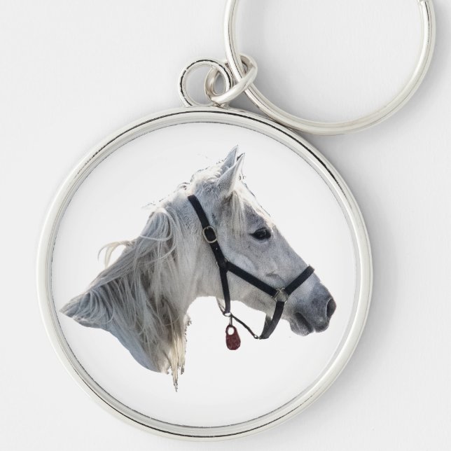 White Horse Key Ring (Front)