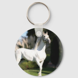 White Horse Keychain