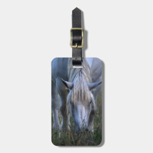 White Horse Luggage Tag