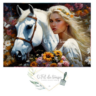 White horse majesty v3 tissue paper