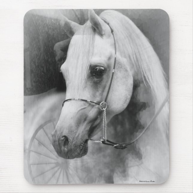 White Horse Mousepad (Front)