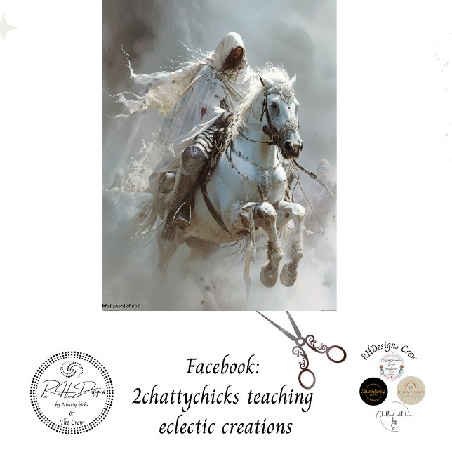 White Horse of Apocalypse Decoupage Tissue Paper (Creator Uploaded)