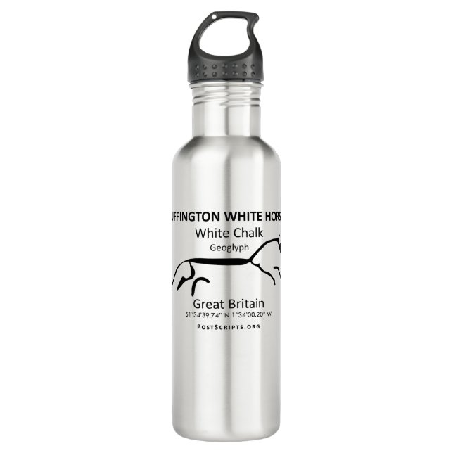 White Horse of Uffington 710 Ml Water Bottle (Front)