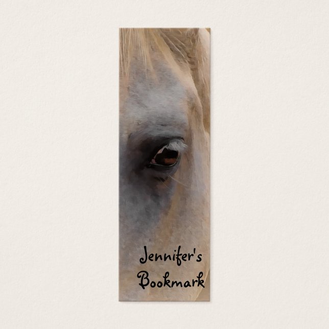 White Horse Portrait Bookmark (Front)