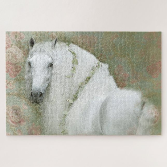 White Horse - Puzzle (Horizontal)