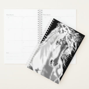 White Horse Running Planner - Painting