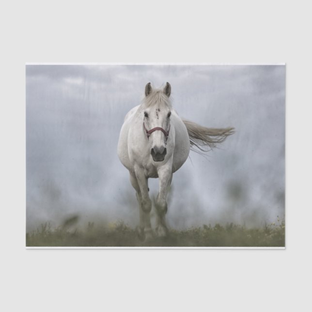 White Horse Running Tissue Paper (Front)