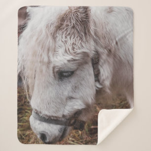 WHITE HORSE SHERPA BLANKET