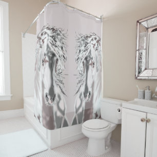 White Horse - Shower Curtain