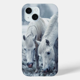 White Horses  iPhone 15 Case