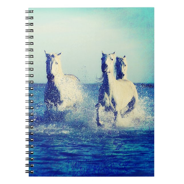 White Horses in the Ocean Notebook (Front)