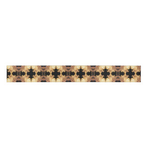 White Hot Flames Grosgrain Ribbon