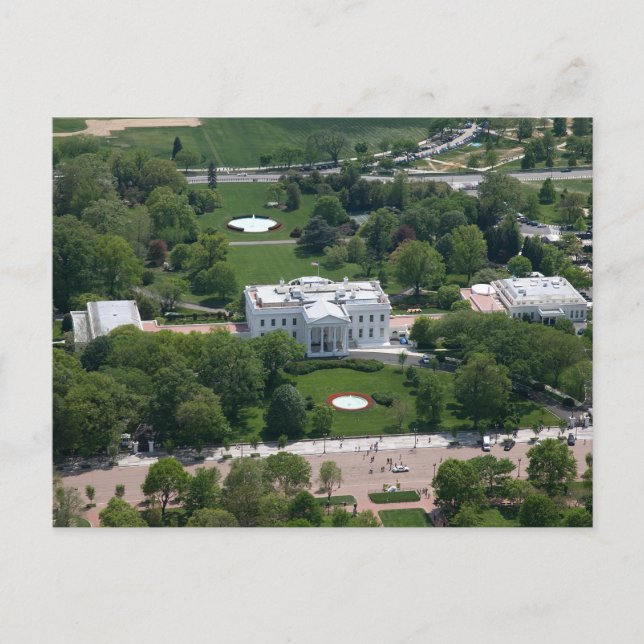 White House Aerial Photograph Postcard (Front)