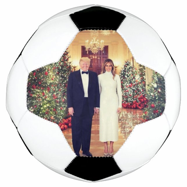 White House Christmas President Donald Trump  Soccer Ball (Front)