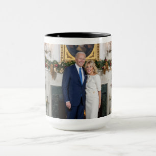 White House Christmas President Joe Biden Photo Mug