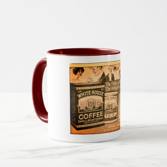 White House Coffee and Tea Mug (Front Left)