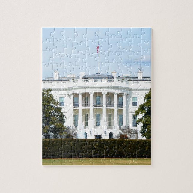 White House From The Lawn Jigsaw Puzzle (Vertical)